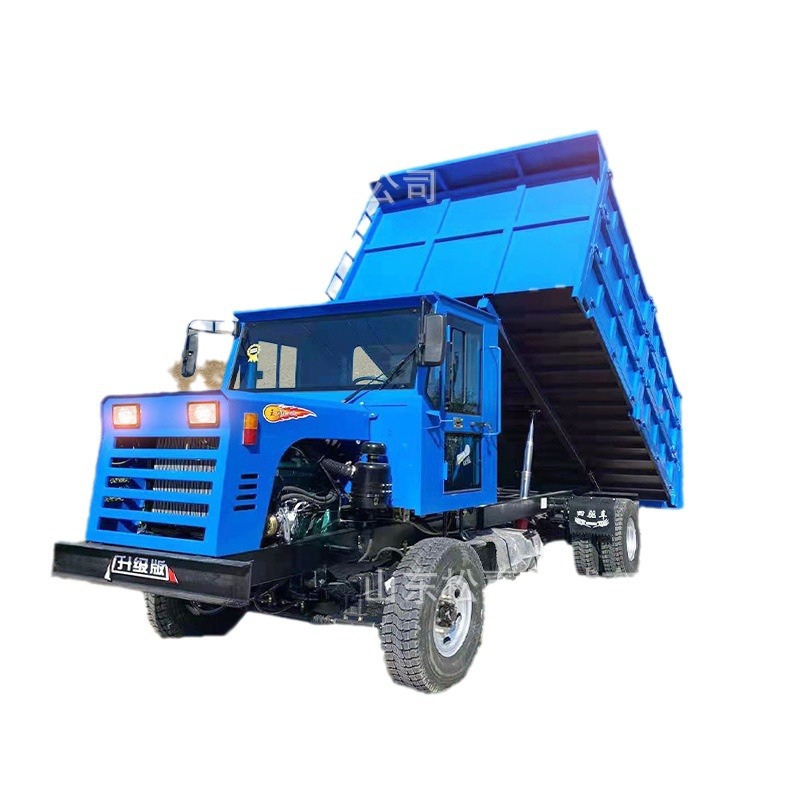 Todo terreno cuatro tracción camión de volcado de ingeniería agrícola tipo ruedas cuatro tracción dibujo de bambú y madera cuatro no como camión de transporte