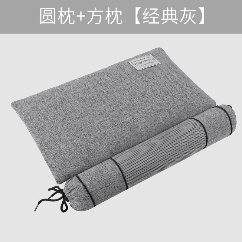 メーカー直販電気加熱インフレータブル頚椎連体枕円柱艾草枕は温めることができます。|undefined
