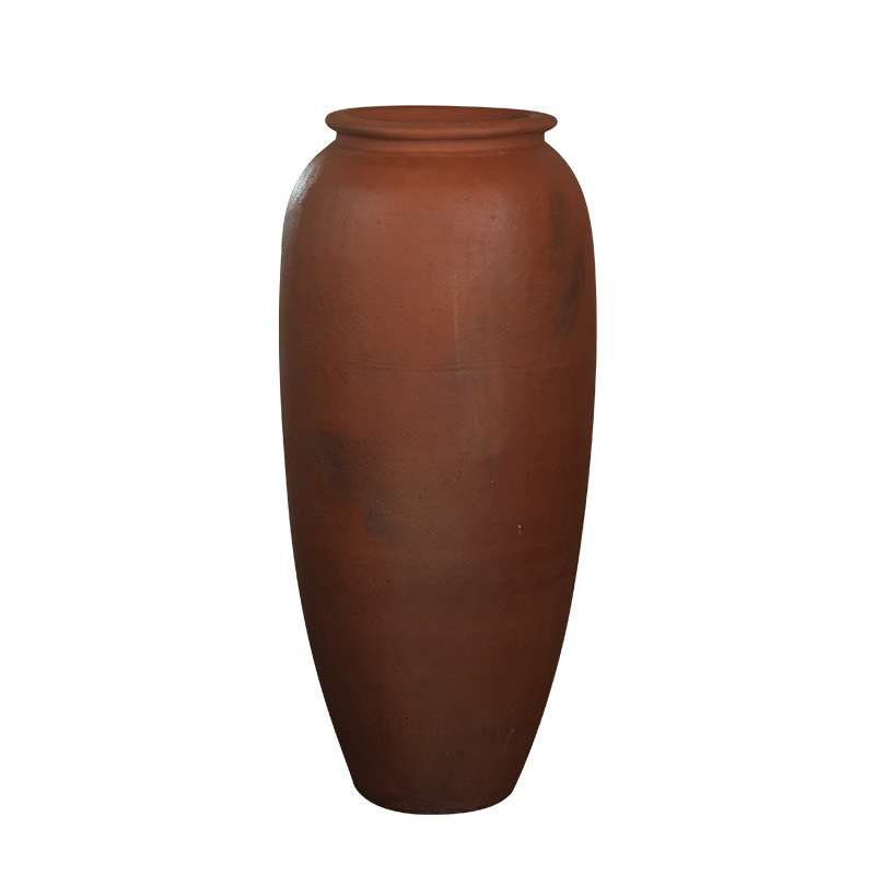 Botella de cerámica de gran tamaño de suelo de caviar de color de cerámica delgada de altura de 1,6 m combinación de vasos de cerámica silenciosos botella de vestíbulo del hotel