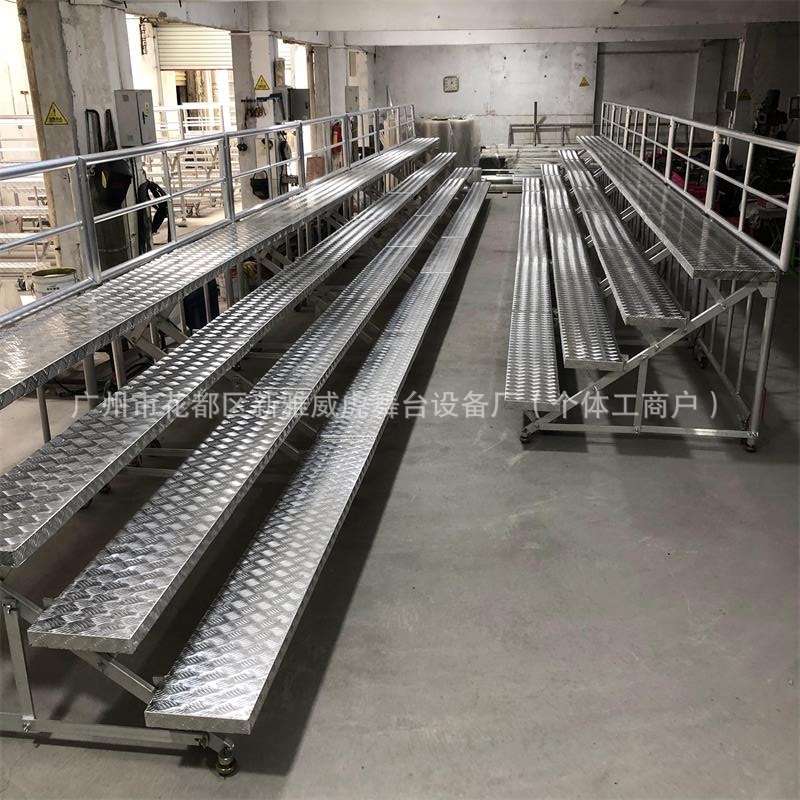 合唱台阶四层可折叠带轮舞台台阶梯校园集体合影台大合唱台阶