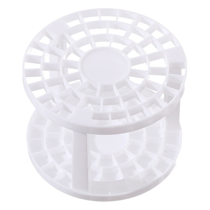 Caja de almacenamiento de cosméticos de escritorio simple maquillaje poroso cepillo organizador papelería arte cepillo redondo tubo de almacenamiento