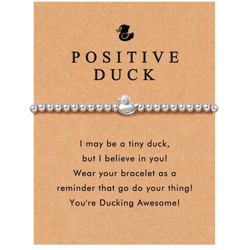 2025 Amazon Casual Daily Duck Animal Evil Eye Bracelet Stainless Steel Childlike Easiest for Match Hand Ornament Souvenir