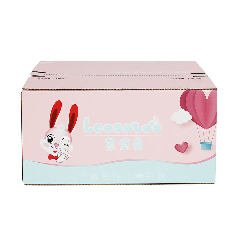 Sin cinta de cartón de la cremallera de color al por mayor de embalaje de cartón de comercio exterior de frutas expreso caja de embalaje caja de avión de impresión