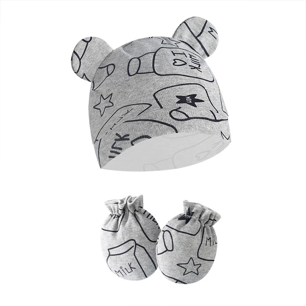 Double-sided feeding bottle, gloves, on elastic band
