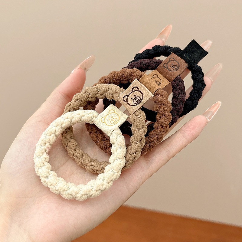 Correa curry para mujeres cuerdas de cabeza de cola de caballo alta anillo de cabello duradero verano 2025 nuevo cabello de alta elasticidad para adultos