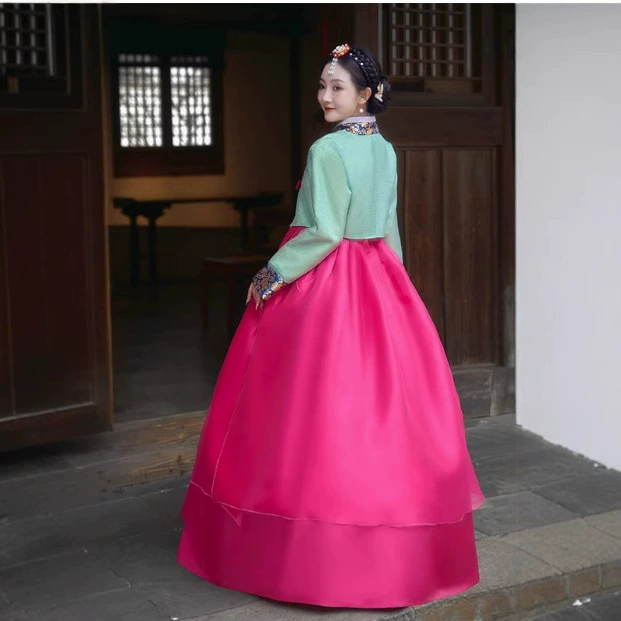 Танцевальный костюм принцессы Яньцзи Национальный костюм Корейский костюм Женский взрослый Корейский придворный костюм Танцевальный костюм