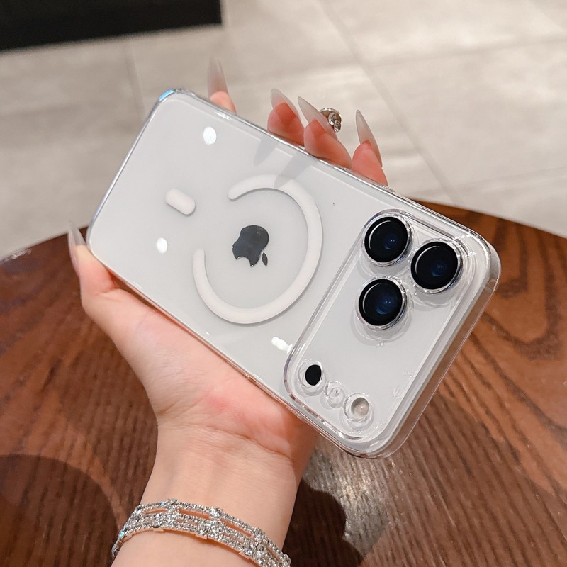 超薄透明硬壳适用iPhone17PROMAX手机壳苹果17自带镜头膜磁吸全包|undefined