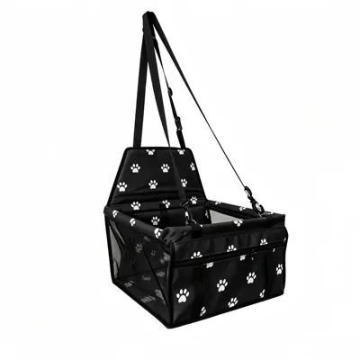 Seat Bag Dog and – Multi-function pad - footprint-pattern-in-black-enhanced-version-with-pvc-white-tube