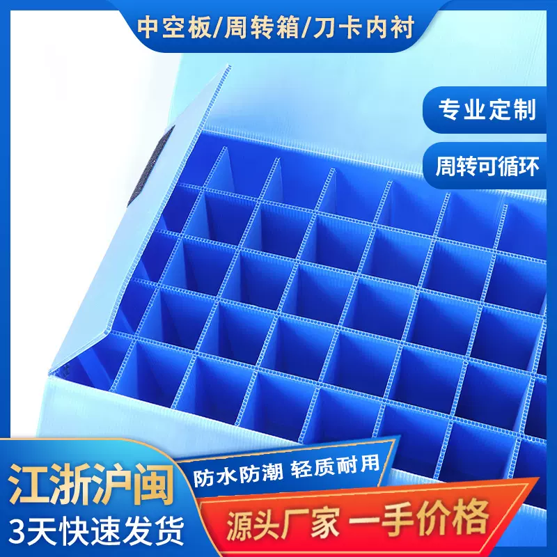 工厂直发刀卡中空板 防静电隔垫板塑料箱防护缓冲内衬折叠中空板