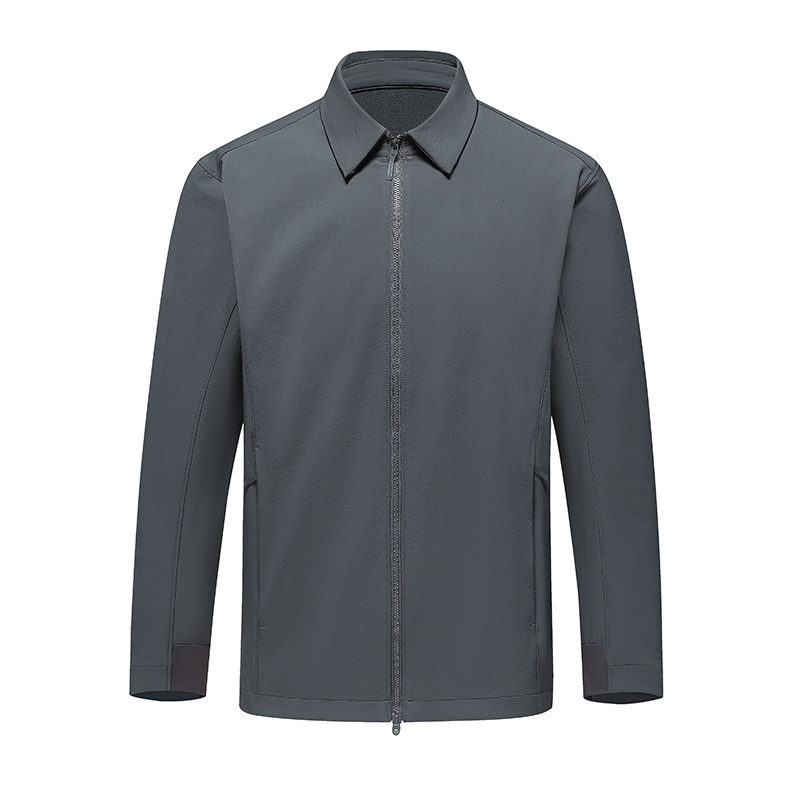 New Stand-up Collar Jacket for Men, Turn-down Collar Business Commuting Casual Coat, Spring and Autumn High-Quality Jacket