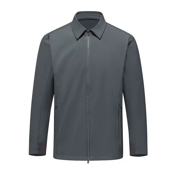 New Stand-up Collar Jacket for Men, Turn-down Collar Business Commuting Casual Coat, Spring and Autumn High-Quality Jacket
