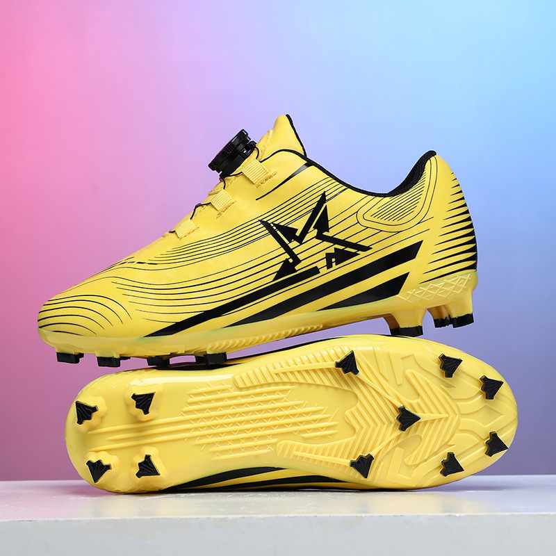 Baochuan2025 nuevos zapatos de fútbol para niños botón giratorio para niños TF zapatos de entrenamiento de fútbol transfronterizos