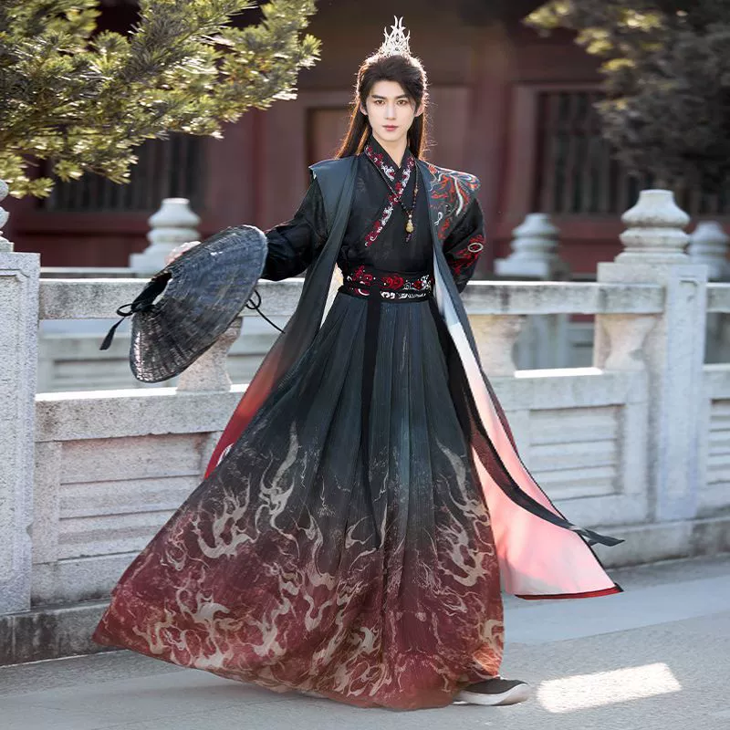 Оригинальный Hanfu Boys 2025 новые боевые искусства вышитые костюмы