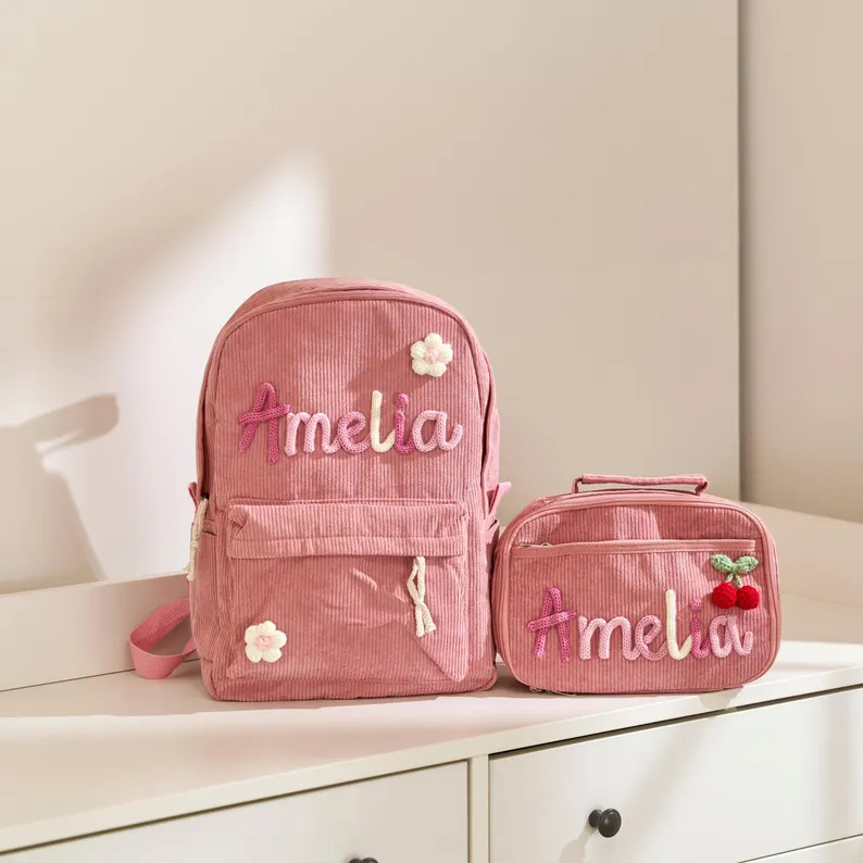 etsy 手作り厚手ウールパーソナライズバックパックバックパックスクールバッグ原宿多用途高校生 3 日間発行|undefined