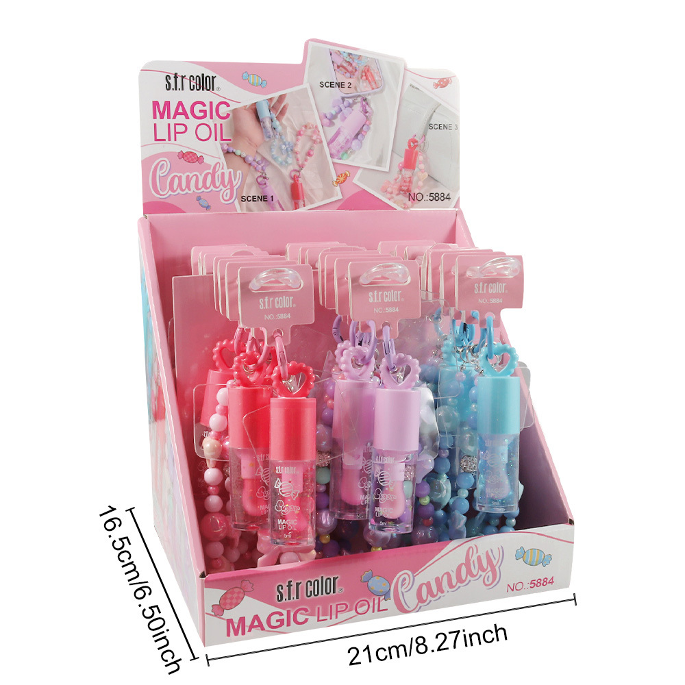 s.f.r color transfronterizo para el cambio de color lipstick humectante agua de color caramelo colgante de cadena de teléfono móvil lipstick