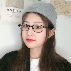 Full-frame business glasses frame for women, elegant blue light blocking flat lenses, suitable for myopia glasses with degrees from 50 to 600, finished product for students