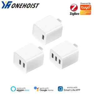 Многоинтерфейсный адаптер питания Tuya Smart Zigbee, пульт дистанционного управления, переключатель зарядной головки TypeC, 1/2/3 канала