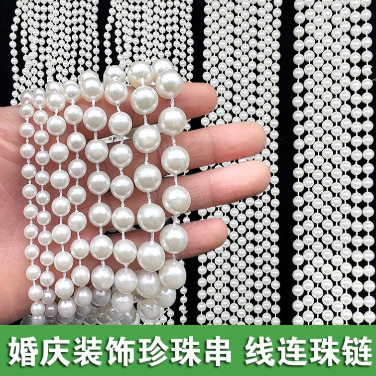 Wedding Pearl String Chain Linking Pearl Forming Pearl Chain Wedding…