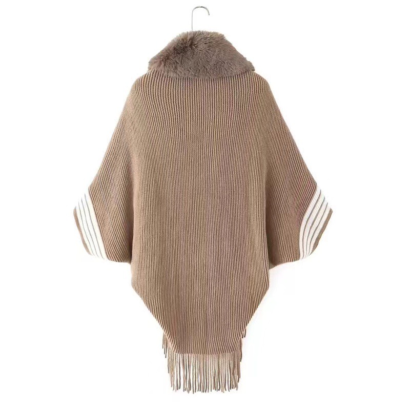 Spring, Autumn&Winter Season Women's Gender Women's Streetwear Stripe Polyester Tassel Shawl