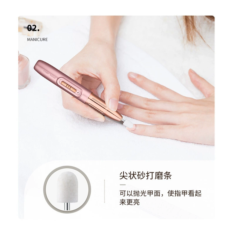 Handheld exfoliating rechargeable manicure tools set for manicure for nails
