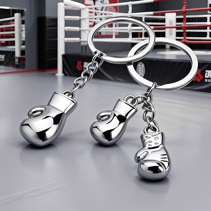 Boxing Gloves Keychain Bistro Membership Event Gift Simulation Fitness Equipment Keychain Customization