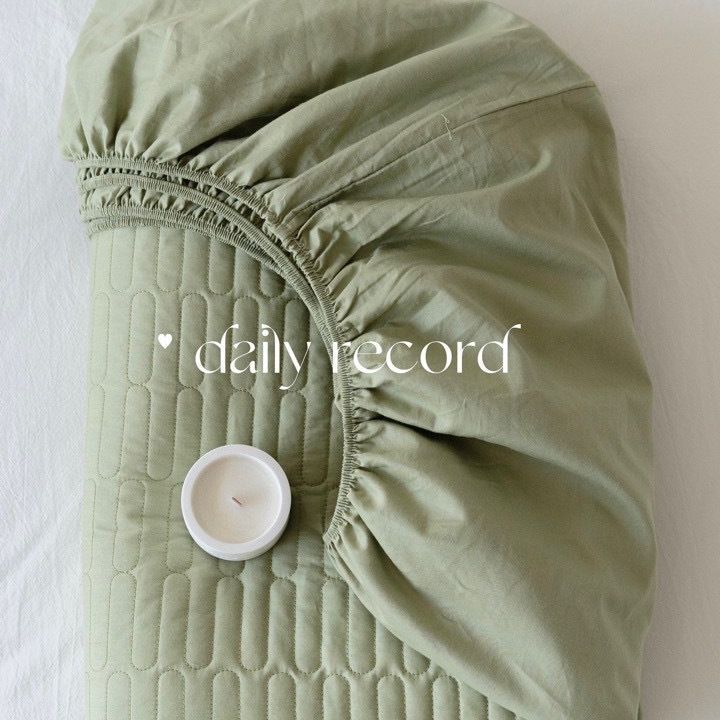 Korean Style Cotton Quilted Fitted Sheet Mattress Protector Fitted Sheet Set Pure Plain Color Simple Skin-Friendly Naked Sleeping Bed Cover