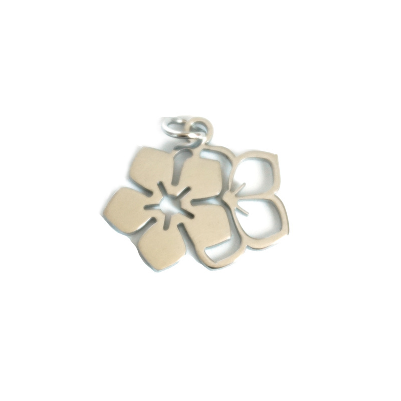 DIY Jewelry Accessories Classification 1 Piece 304 Stainless Steel Flower Pendant