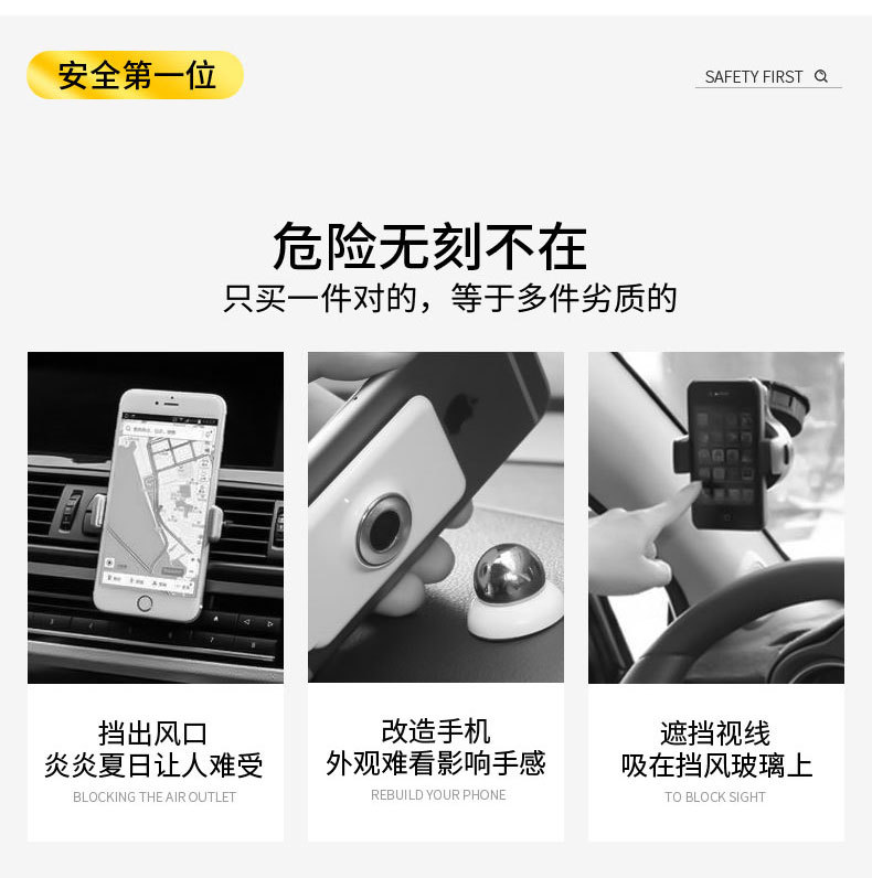 Dashboard Car Mobile Phone Holder Multi-Function Navigation Support Frame Car Model Parking Number Plate Car Perfume Aromatherapy