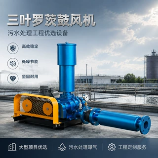 三叶罗茨鼓风机源头工厂生物污水处理厂废水处理高压曝气设备