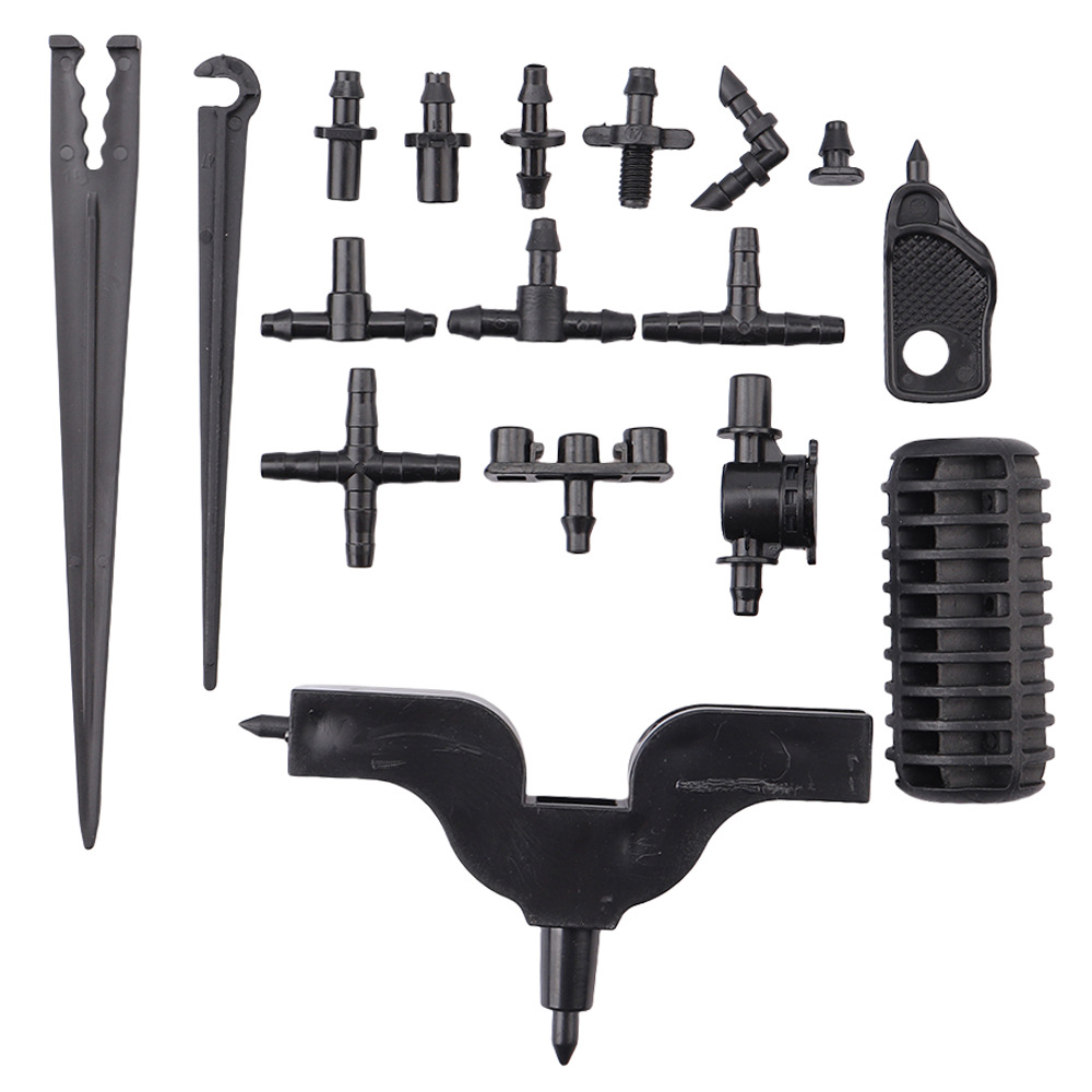 Accesorios de junta de riego de jardinería 4 / 7 conector de riego de goteo / doble barbado / conector de riego de jardín