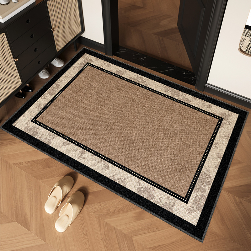 Tapis d'entrée vintage français antidérapant découpable sur mesure_voghion.com