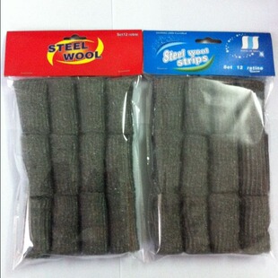 Large Plate Steel Wool Furniture Wood Polishing Cotton Steel Wool Wholesale Cleaning Ball