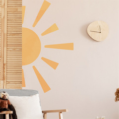 New AD3195 Cartoon Hand-drawn Sun Wall Sticker for Children's Room Kindergarten Nursery Wall Decor Sticker