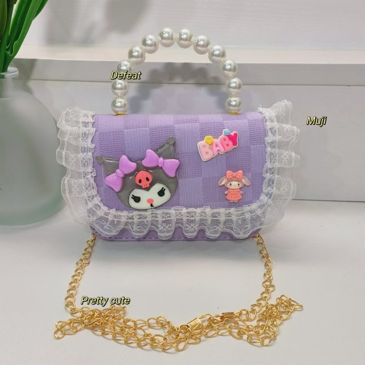Bolso de perlas bolso de cinturón bolso de princesa bolso de cambio bolso de cadena bolso de princesa Melody Koolomi niños