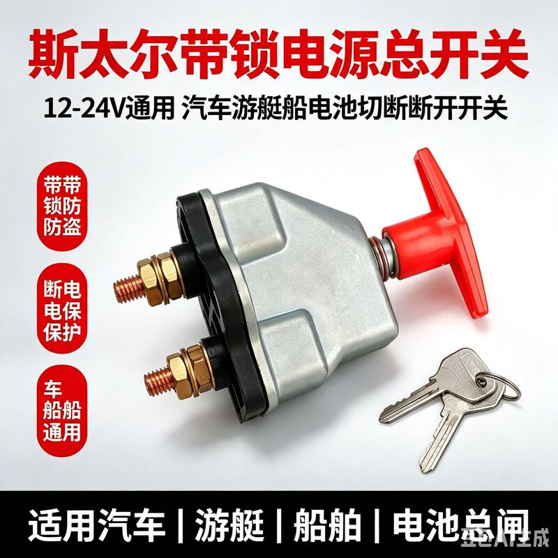 12-24V Universal Car Yacht Boat Battery Cut-Off Switch Steyr with Lock Power Master Switch 12-24V Universal Car Yacht Boat Battery Cut-Off Switch Steyr with Lock Power Master Switch