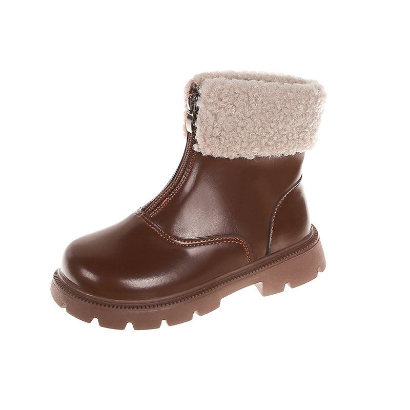 Velvet Martin 2024 Autumn/Winter New Collection Girls' Soft Bottom Two Cotton Short Children's Oxygen Princess Leather_voghion.com