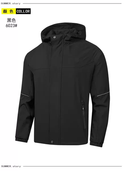 Foreign Trade Version of Outdoor Sports Casual Windbreaker, Breathable and Wear-Resistant Jacket Suitable for the North, Embroidered Logo Mountaineering Clothing, Cross-Border