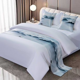 New Style Hotel Bedside Towel, Simple Bed Runner, Light Luxury Bedside Blanket, Bed Cover, New Chinese Style