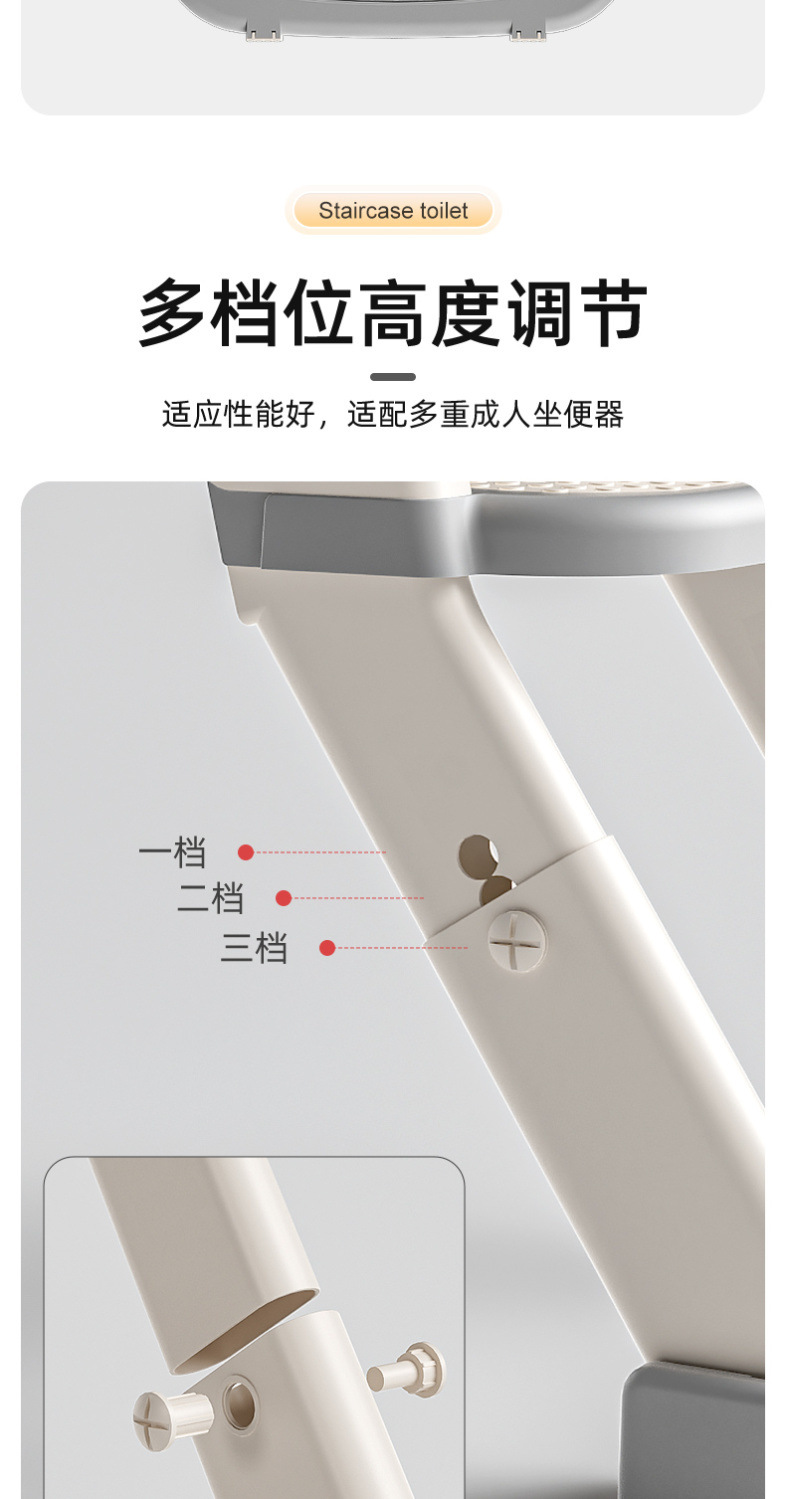 Children's step toilet, folding toilet for 3-6 years old, squat toilet, children's urine bucket, enlarged household toilet stool for children, wholesale undefined