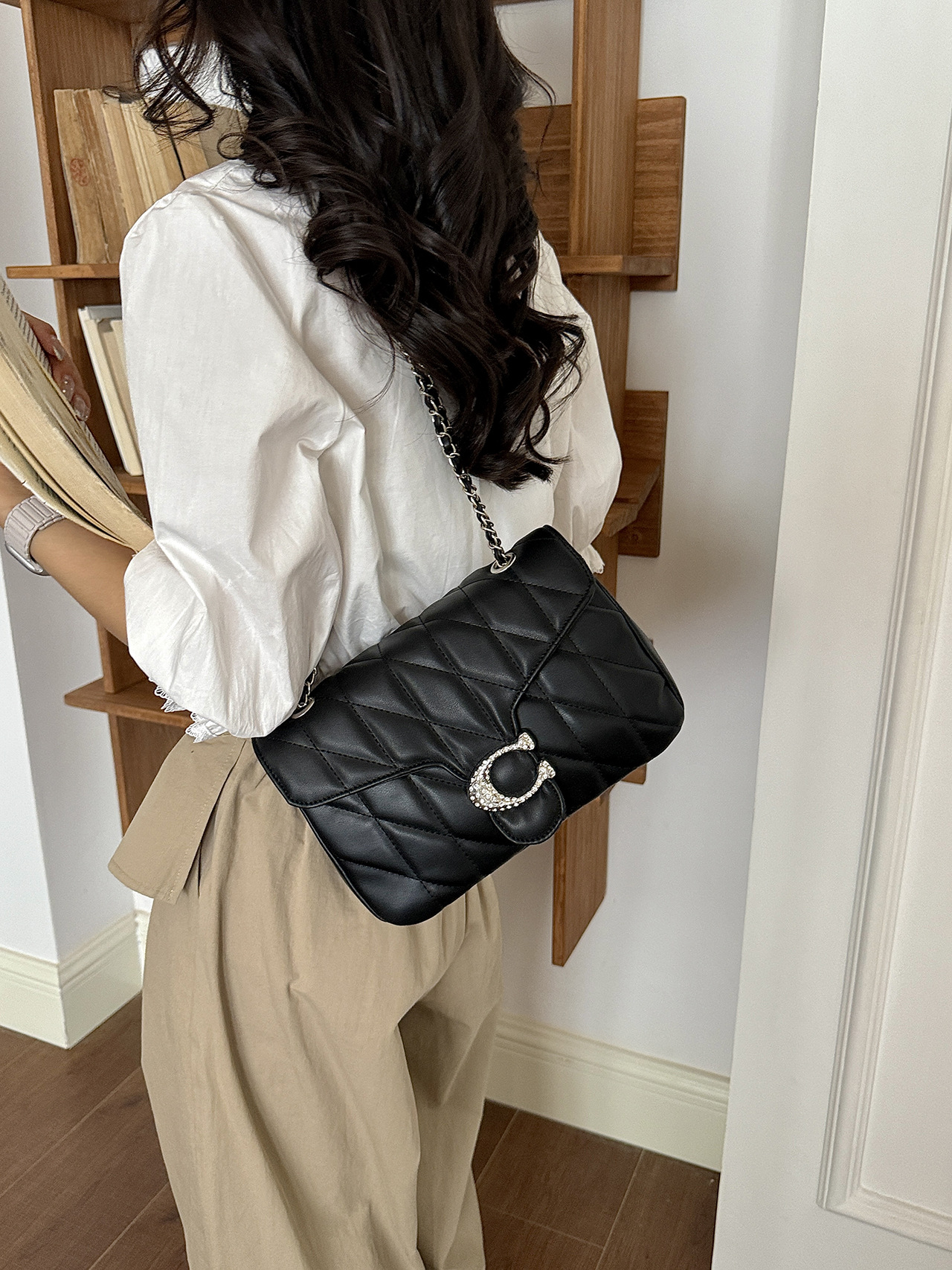 Bolso de bordado C-Ling 2026 nuevo pequeño bolso de cadena de viento de alta calidad Koujia bolso de hombro bolso debajo de la axila image 4