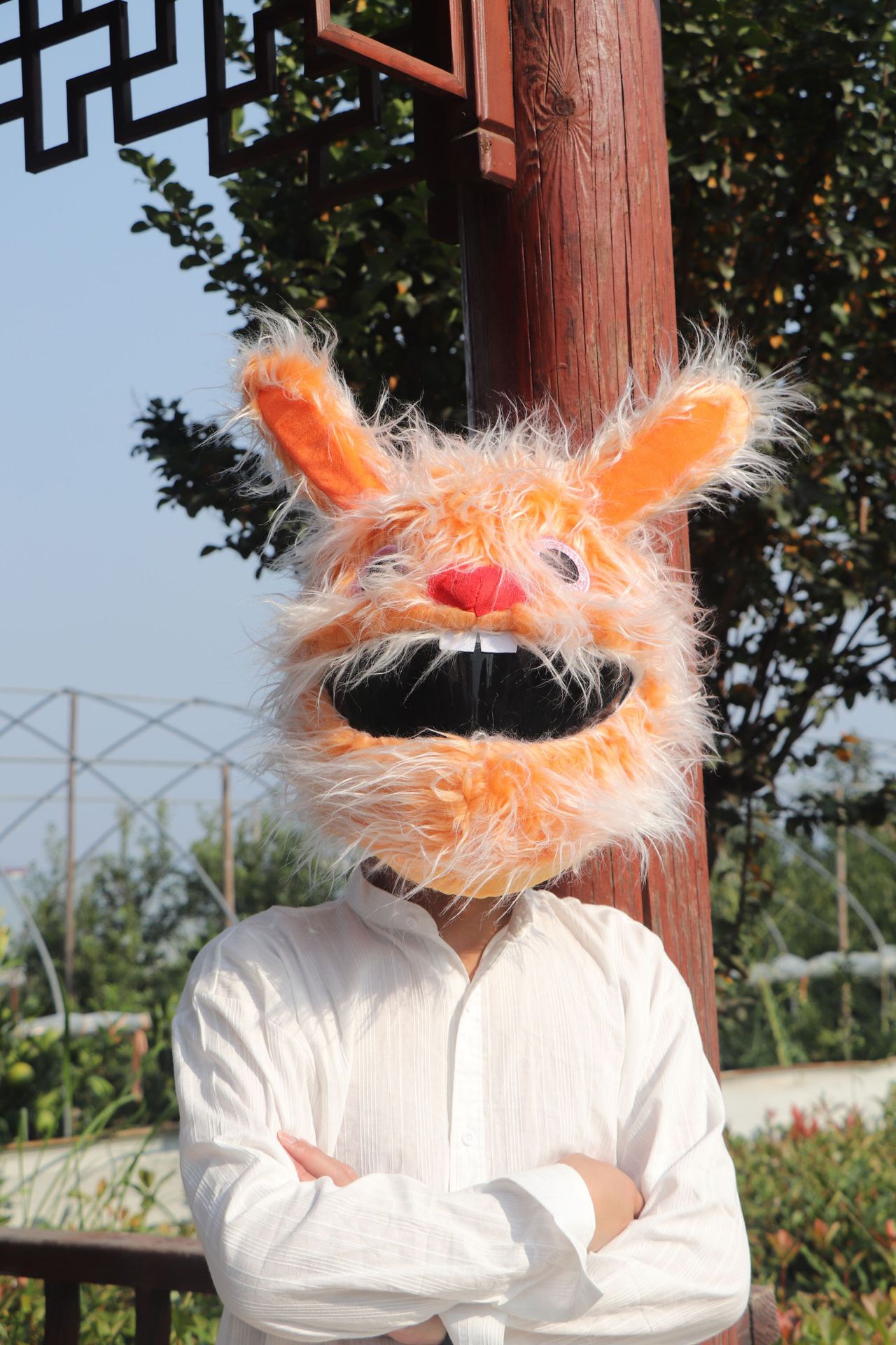 Cubierta de casco de motocicleta Cubierta de casco de felpa puntual Cubierta de casco completo Cubierta de casco de motocicleta Tacón de viento Moda de moda