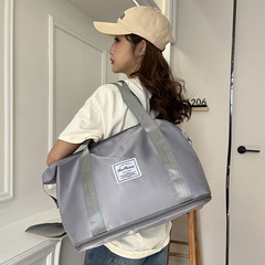 折り畳み可能な旅行バッグ女性の短距離手持ち超大容量フィットネスバッグ軽量出産予定収納出張荷物袋