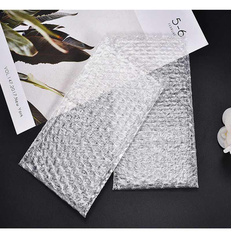 双层全新透明气泡袋防震防压汽泡包装袋快递打包泡泡膜袋 15*30cm