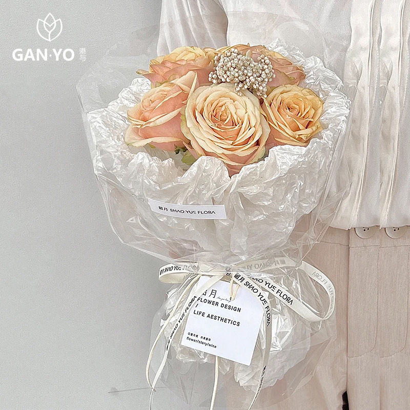 港与珠光雪梨纸鲜花花束包装纸内衬花艺资材包花纸花店手工材料