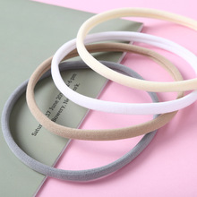 欧美流行无痕弹性发圈婴儿宝宝细发带头带DIY儿童发饰品16色头戴