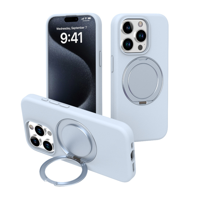 IPhone携帯ケース360 ° 液体シリコンスタンド携帯ケース転倒防止携帯ケース保護カバー|undefined