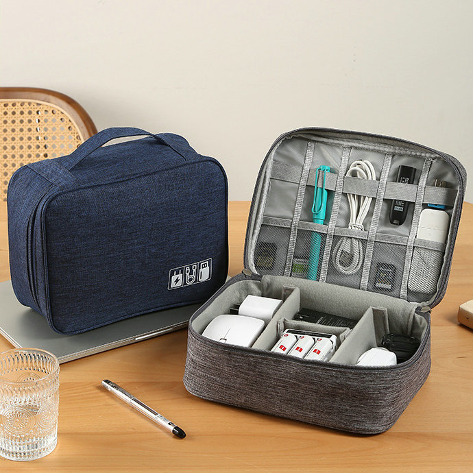 Multifunctional Digital Storage Bag Large Capacity Data Cable Digital Storage Bag Portable Travel Storage Bag Factory Direct Supply