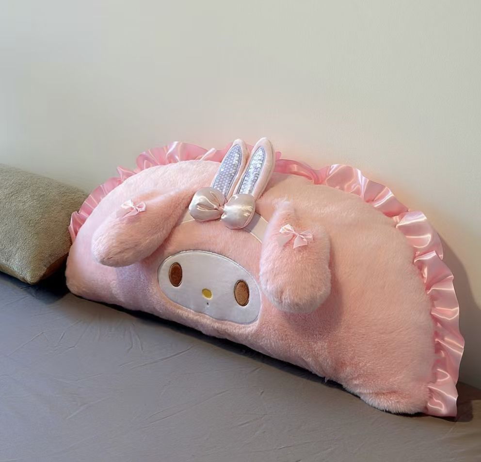 New cute My Melody rabbit plush toy pillow, comfortable pillow for students' lunchtime rest, gift for girls