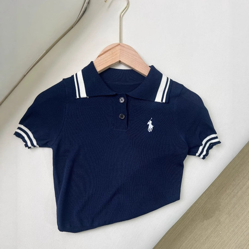 Summer Children's Ice Silk Short Sleeve Casual POLO Shirt Knit T-Shirt Fashion Lattice Breathable Boys' Children Collared