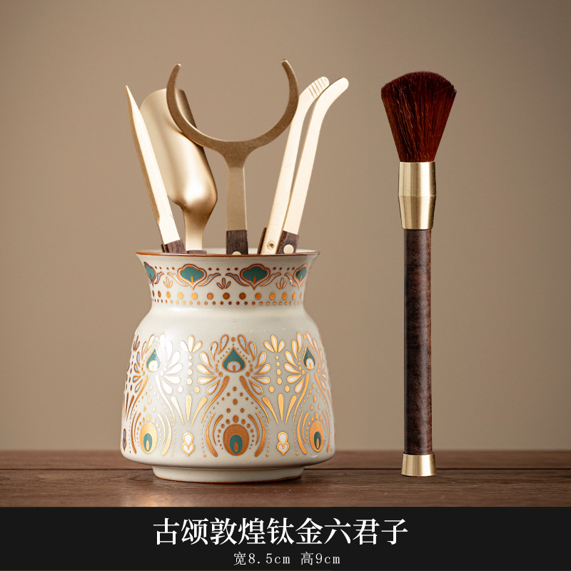 Ru窑 cubierta taza de té kung fu set de té casero taza de té personal especial de alta calidad tres taza de té cubierta